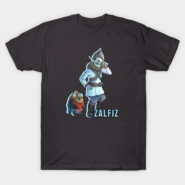 Zalfiz & Lady Pen T-Shirt by How We Roll Podcast